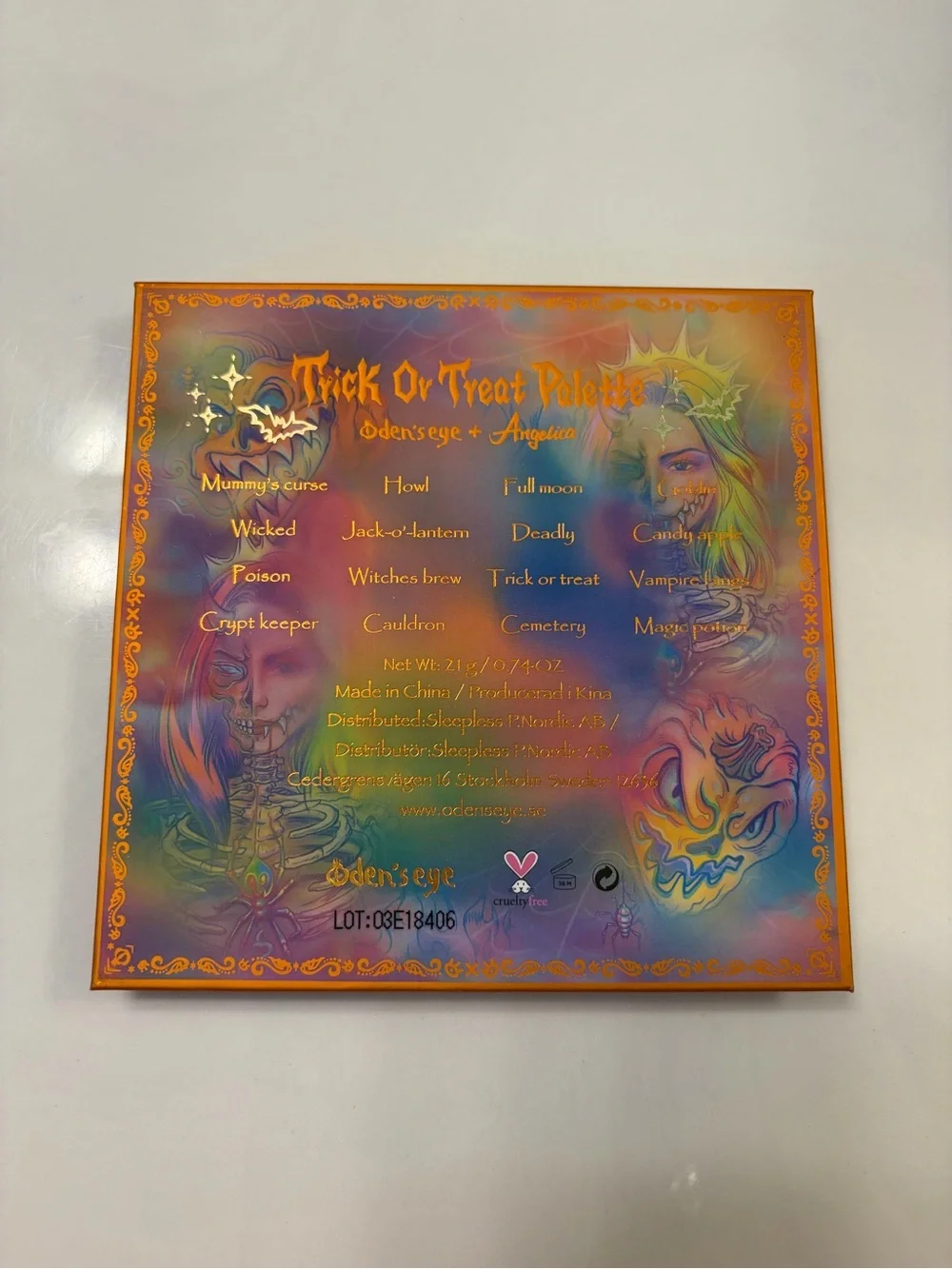 Trick Or Treat Palette — Colorful Halloween Eyeshadow by Odens Eye